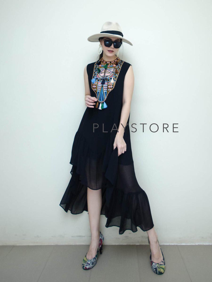 เสื้อผ้าผู้หญิง AKKa-SeeTHRU-EMBRoiDEd-MaXiDRESS-8