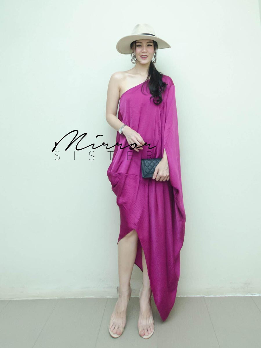 เสื้อผ้าผู้หญิง ARatee-Single-SHoULDER-MaXiDRESS-1