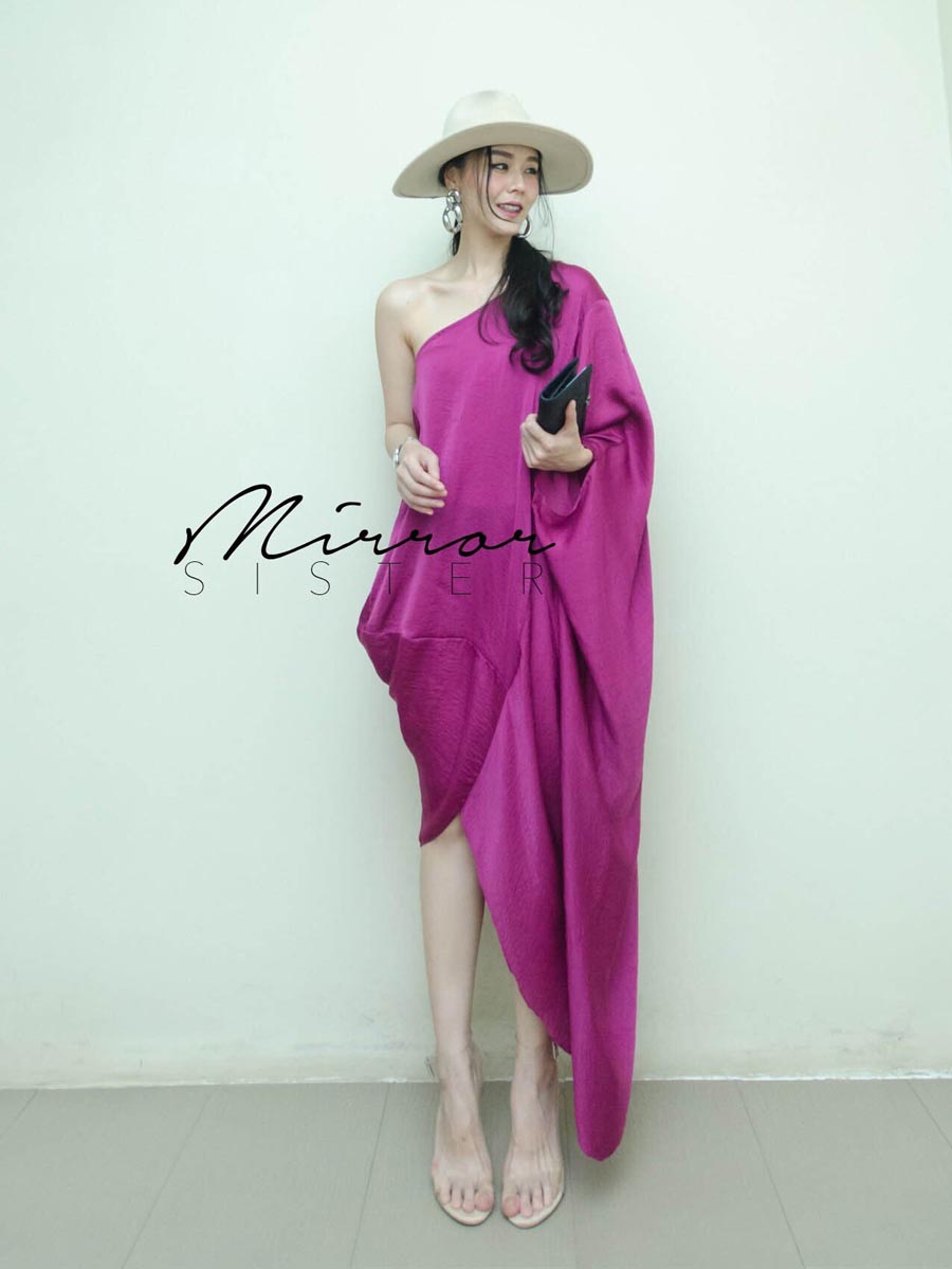 เสื้อผ้าผู้หญิง ARatee-Single-SHoULDER-MaXiDRESS-2