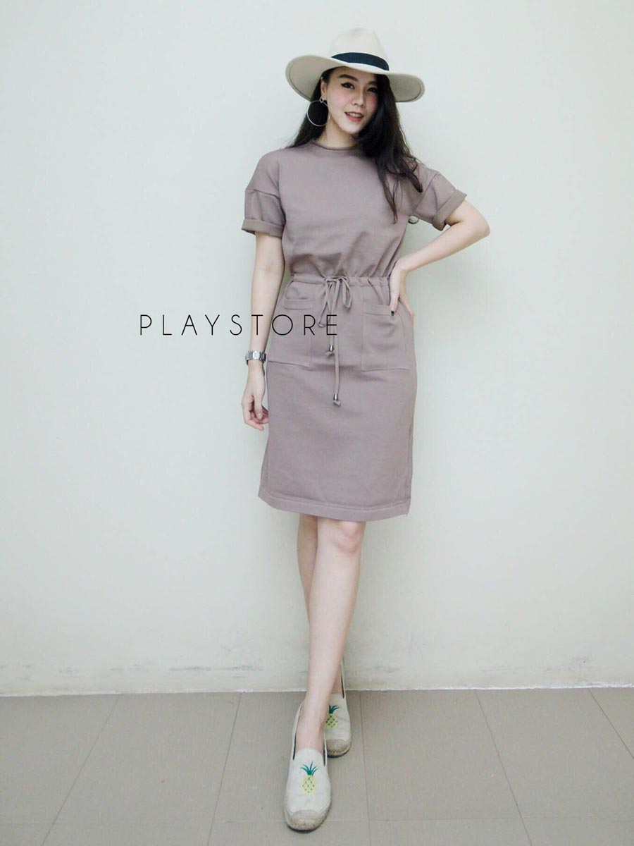 เสื้อผ้าผู้หญิง B-Basic-Knit-Midi-Dress-6