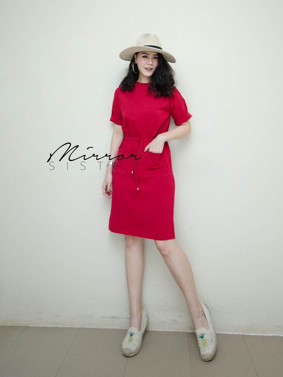 เสื้อผ้าผู้หญิง B-Basic-Knit-Midi-Dress-8