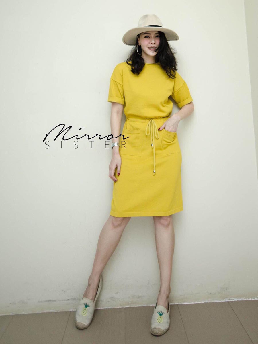 เสื้อผ้าผู้หญิง B-Basic-Knit-Midi-Dress-9