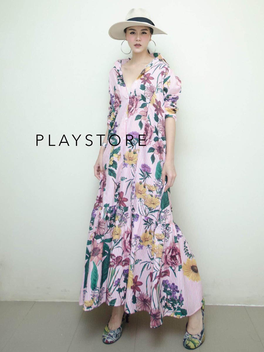 เสื้อผ้าผู้หญิง BeTTy-MaXiDReSS-SHiRT-5