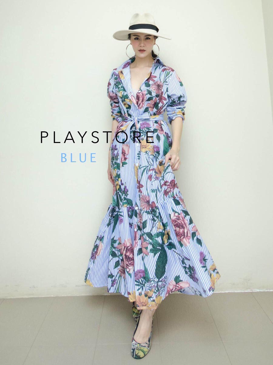 เสื้อผ้าผู้หญิง BeTTy-MaXiDReSS-SHiRT-9