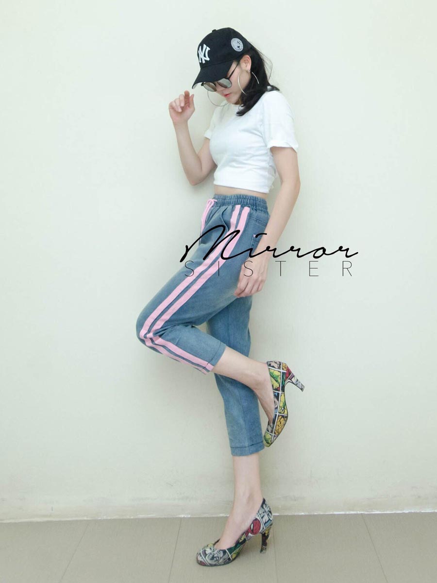 เสื้อผ้าผู้หญิง BuBBLePiNK-2stack-jeans-PANTS-2