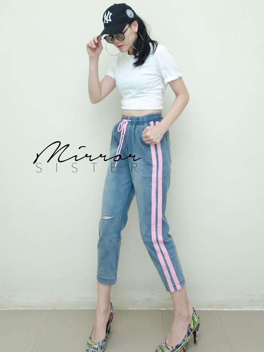 เสื้อผ้าผู้หญิง BuBBLePiNK-2stack-jeans-PANTS-3