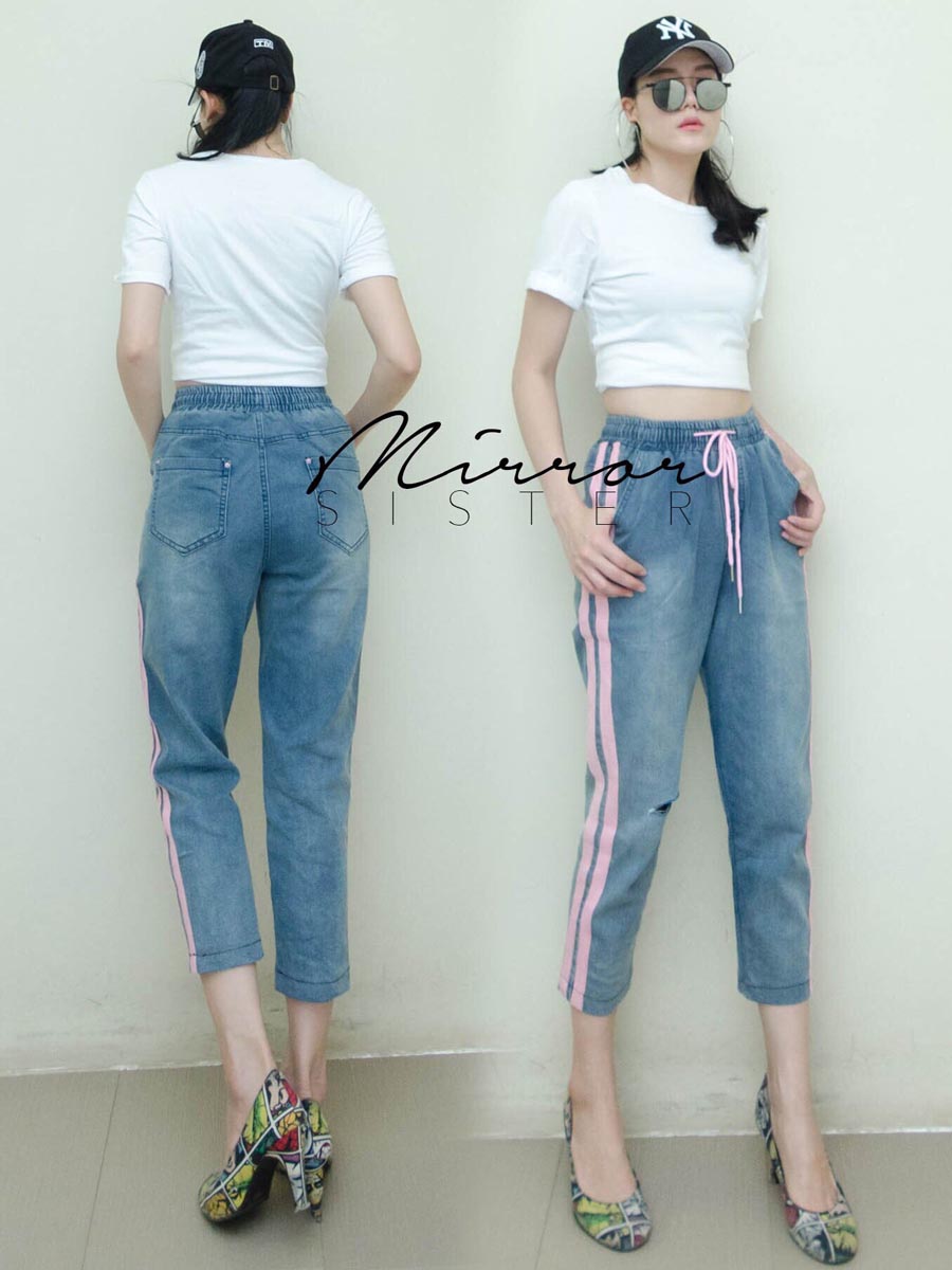 เสื้อผ้าผู้หญิง BuBBLePiNK-2stack-jeans-PANTS-5