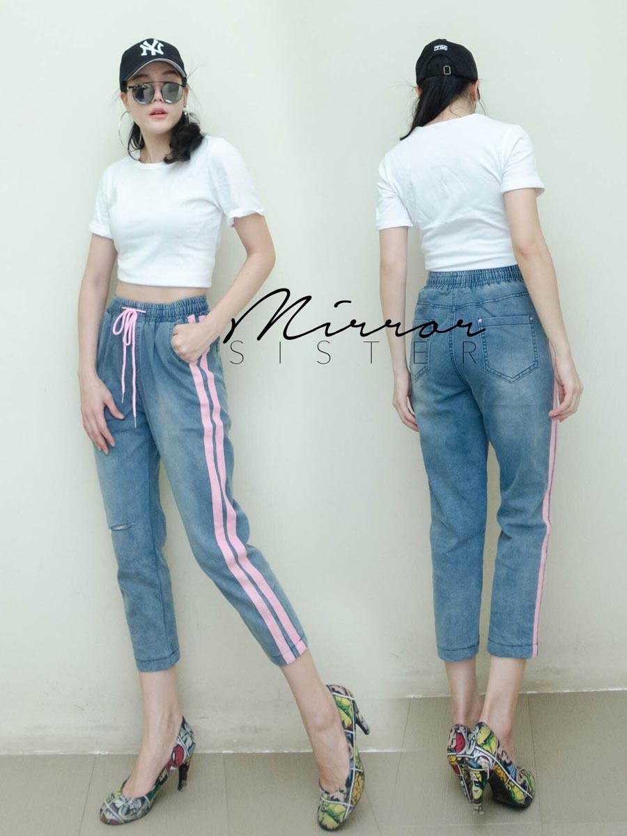 เสื้อผ้าผู้หญิง BuBBLePiNK-2stack-jeans-PANTS-6