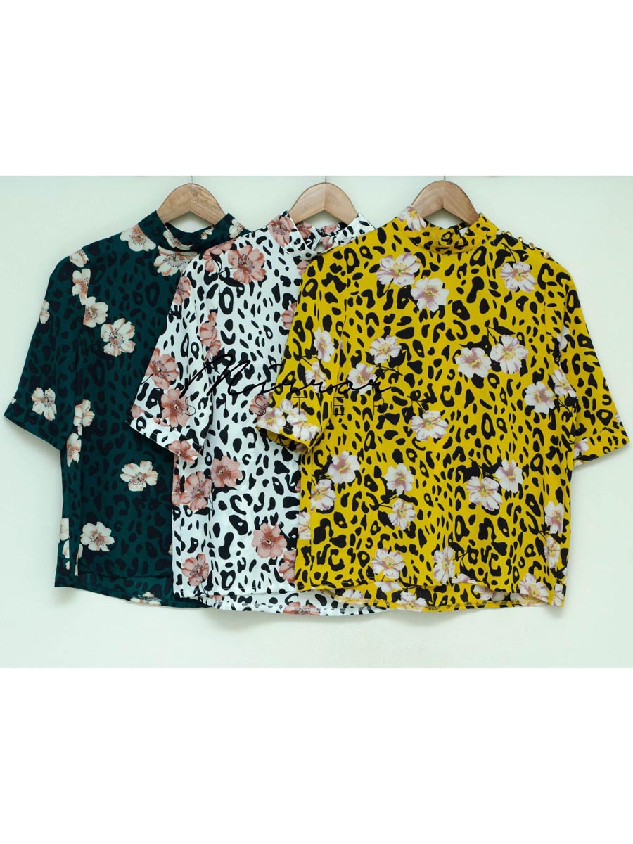 เสื้อผ้าผู้หญิง FloRidA-Leopard-4buttons-BLoUSE-10