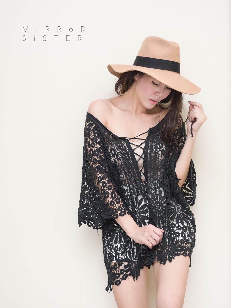 เสื้อผ้าผู้หญิง Lace-See-through-cloth-10