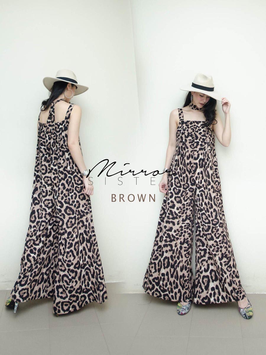 เสื้อผ้าผู้หญิง Leopard-Long-Jumpsuit-10