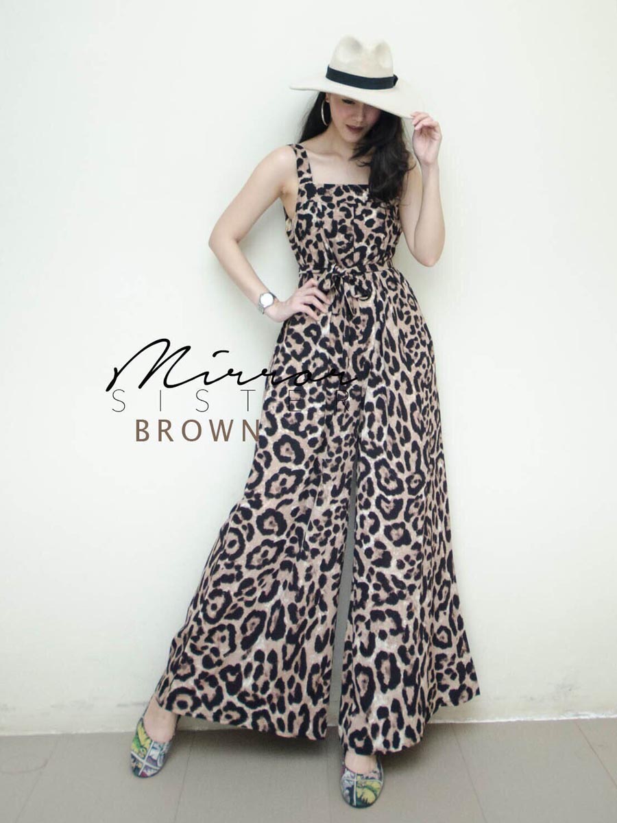 เสื้อผ้าผู้หญิง Leopard-Long-Jumpsuit-8