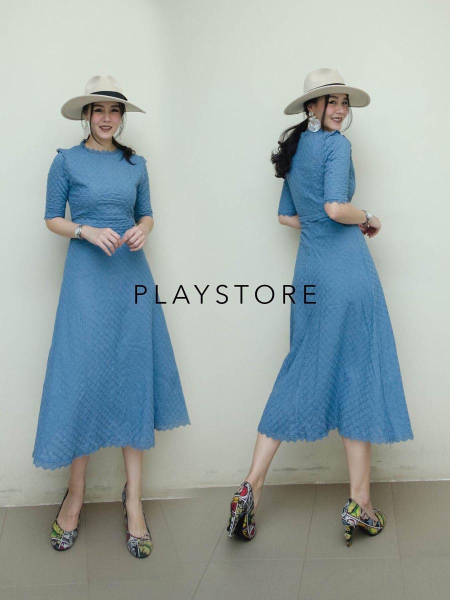 เสื้อผ้าผู้หญิง MeMo-EMBRoiDeD-MAXiDReSS-2