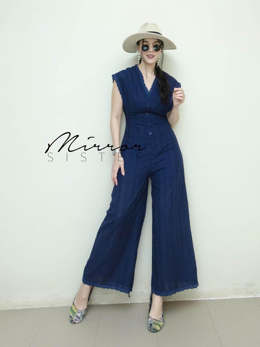 เสื้อผ้าผู้หญิง Minna-Lace-EMBRoiDed-jumpSUiT-4