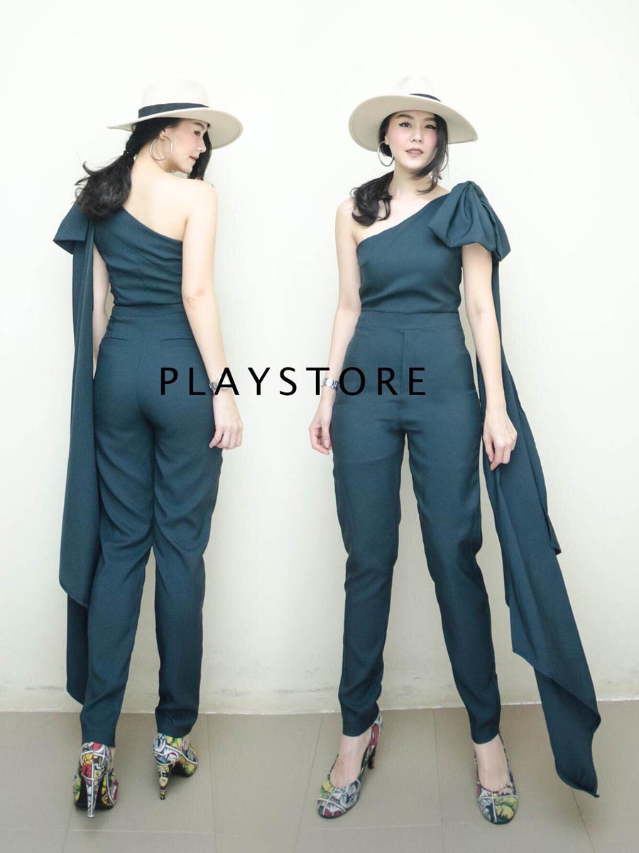 เสื้อผ้าผู้หญิง PhittdaR-BiG-BoW-JUMPSUIT-4