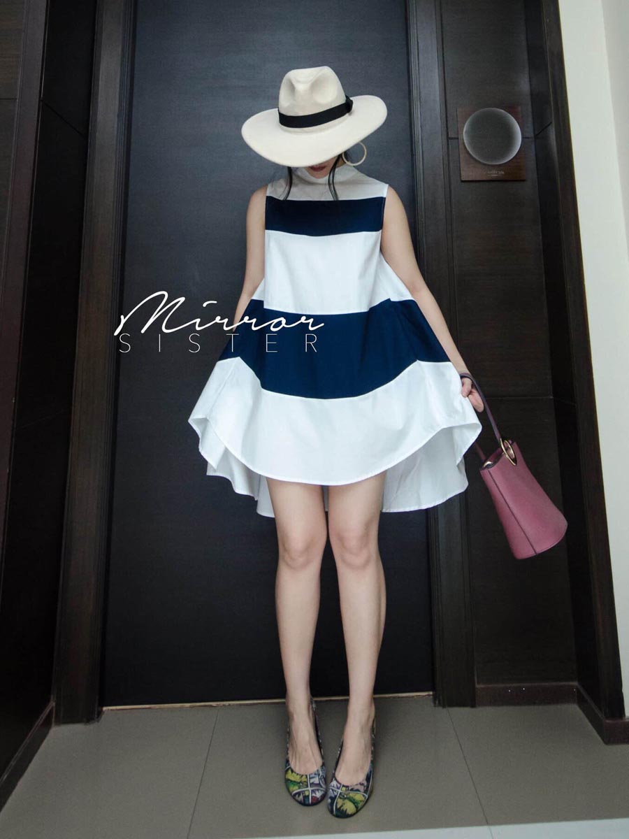 เสื้อผ้าผู้หญิง Together2-Stripe-Dress-1