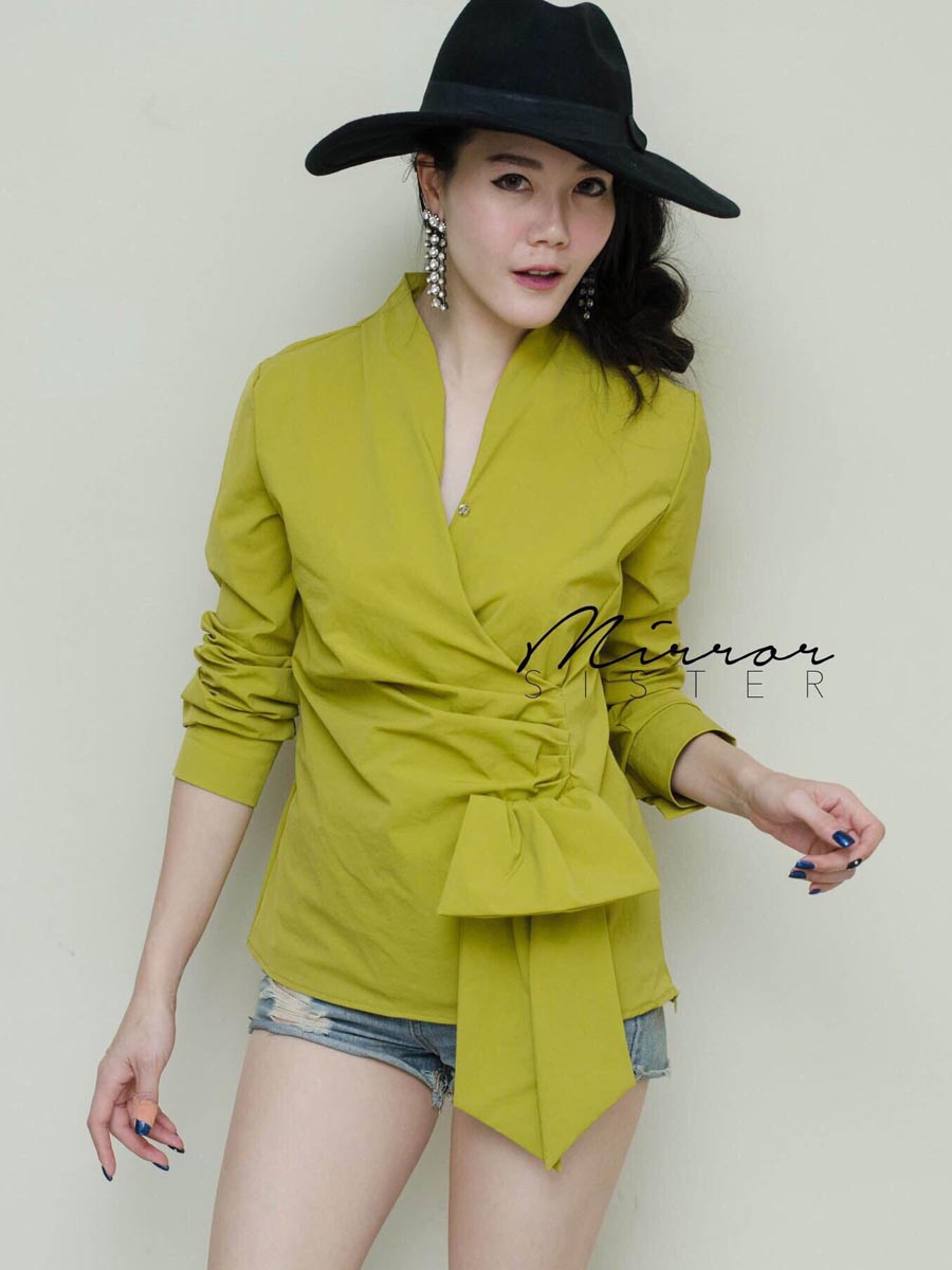 เสื้อผ้าผู้หญิง VeDi-VeDi-draped-blouse-5