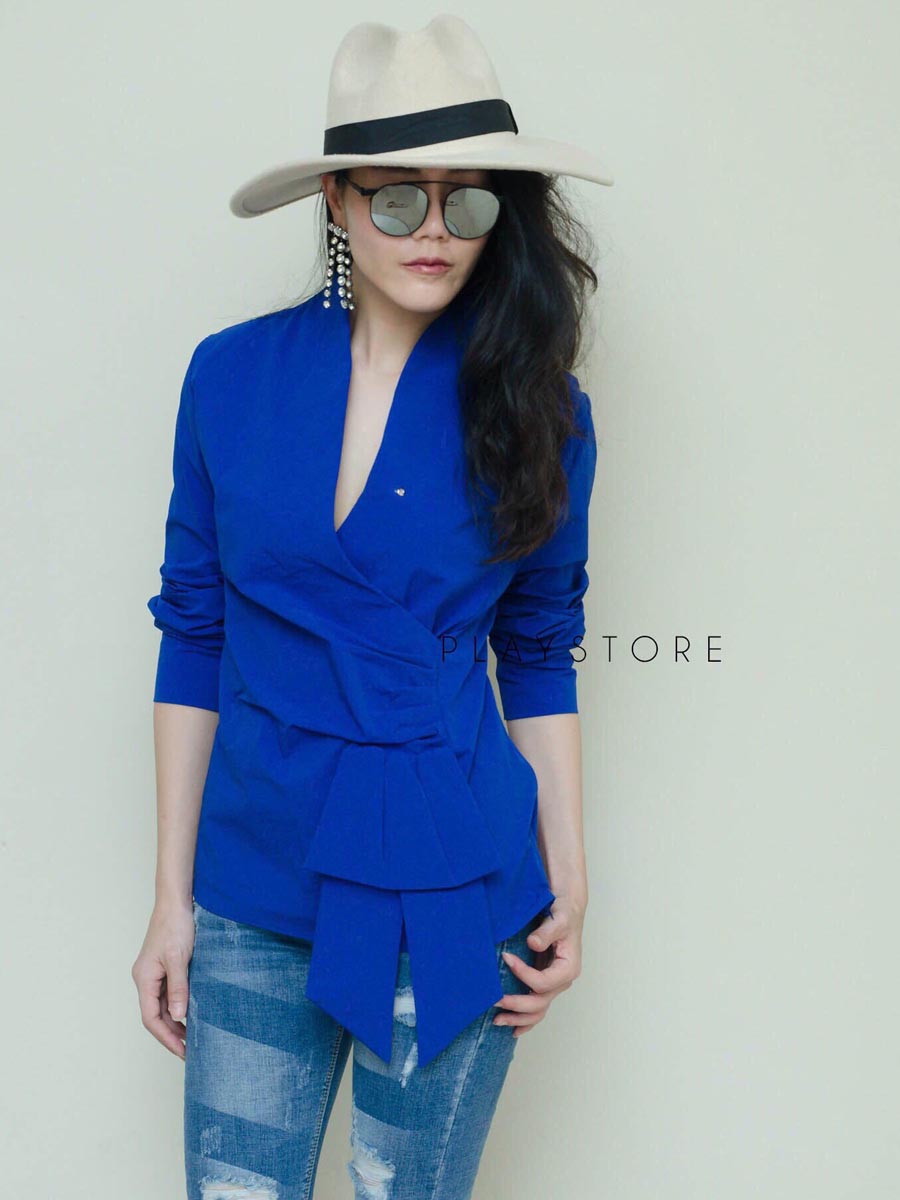 เสื้อผ้าผู้หญิง VeDi-VeDi-draped-blouse-9