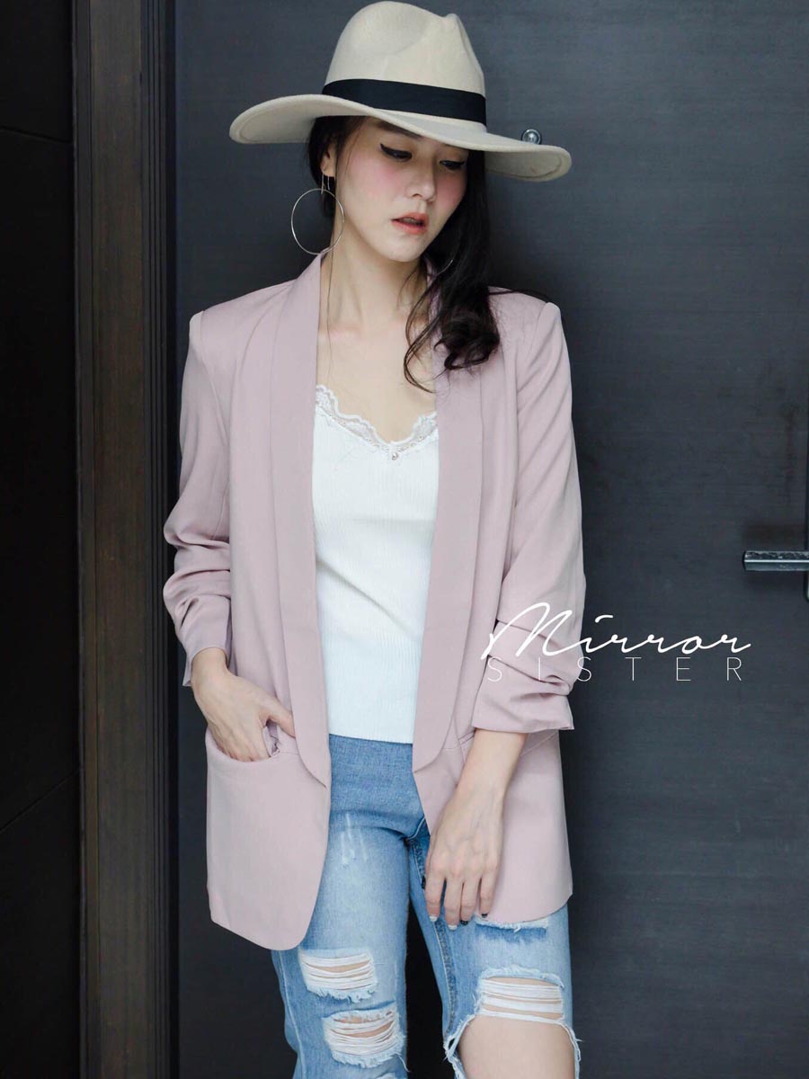 เสื้อผ้าผู้หญิง ZARA-CREPE-BLAZER-4