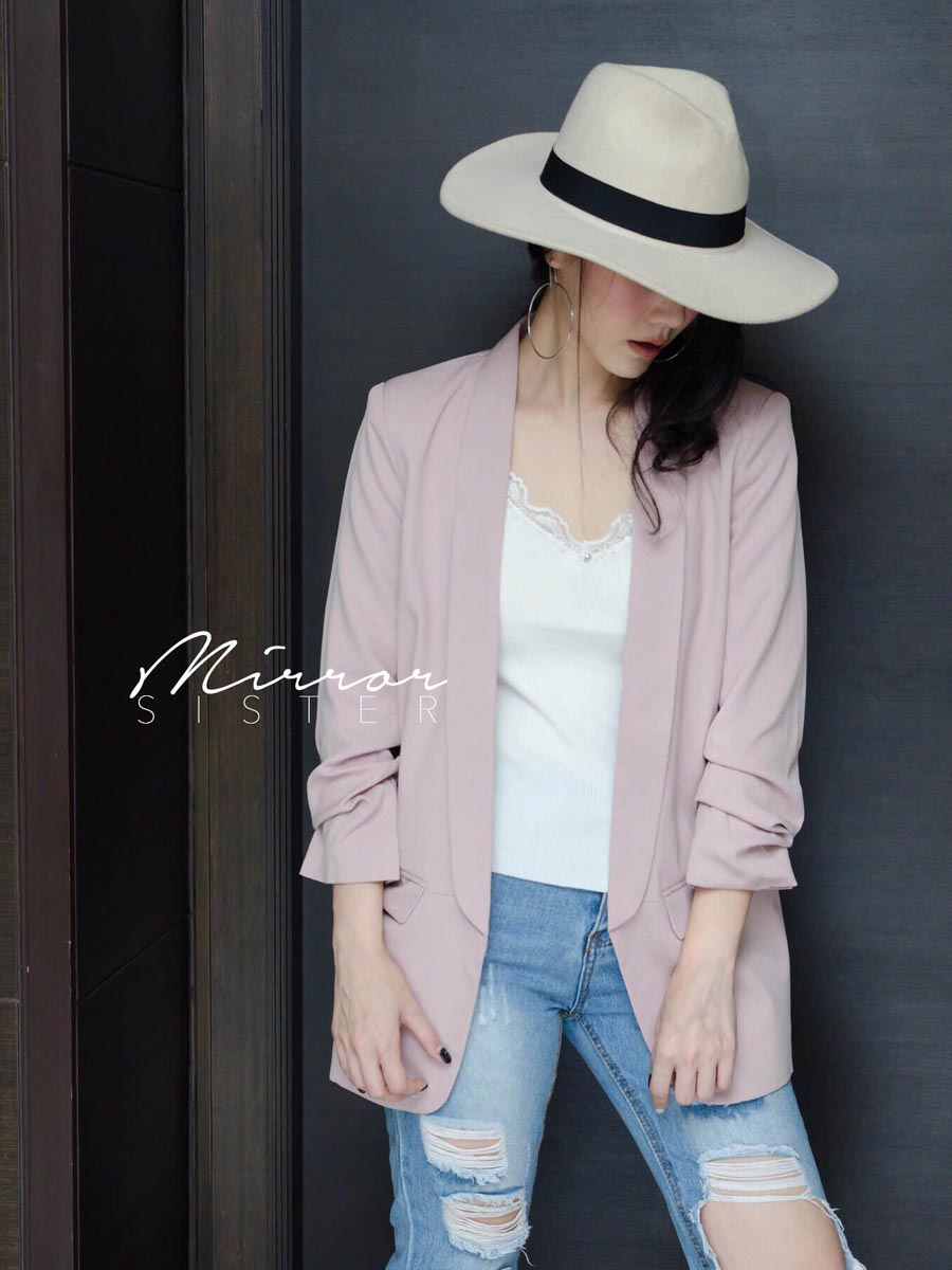 เสื้อผ้าผู้หญิง ZARA-CREPE-BLAZER-5