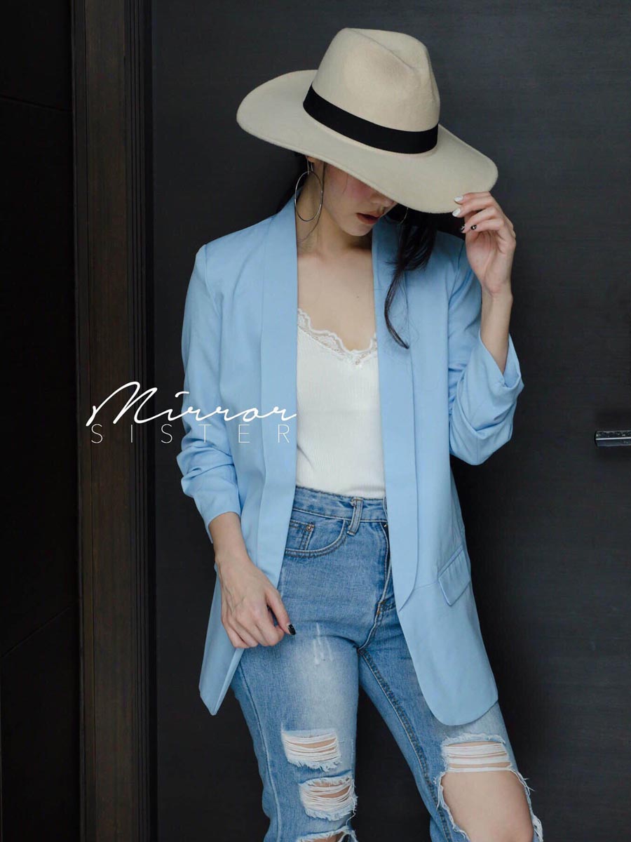 เสื้อผ้าผู้หญิง ZARA-CREPE-BLAZER-7