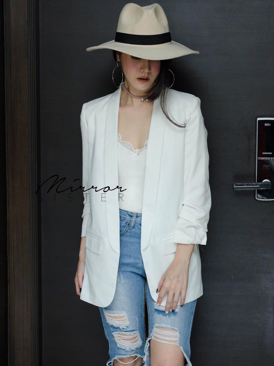 เสื้อผ้าผู้หญิง ZARA-CREPE-BLAZER-8