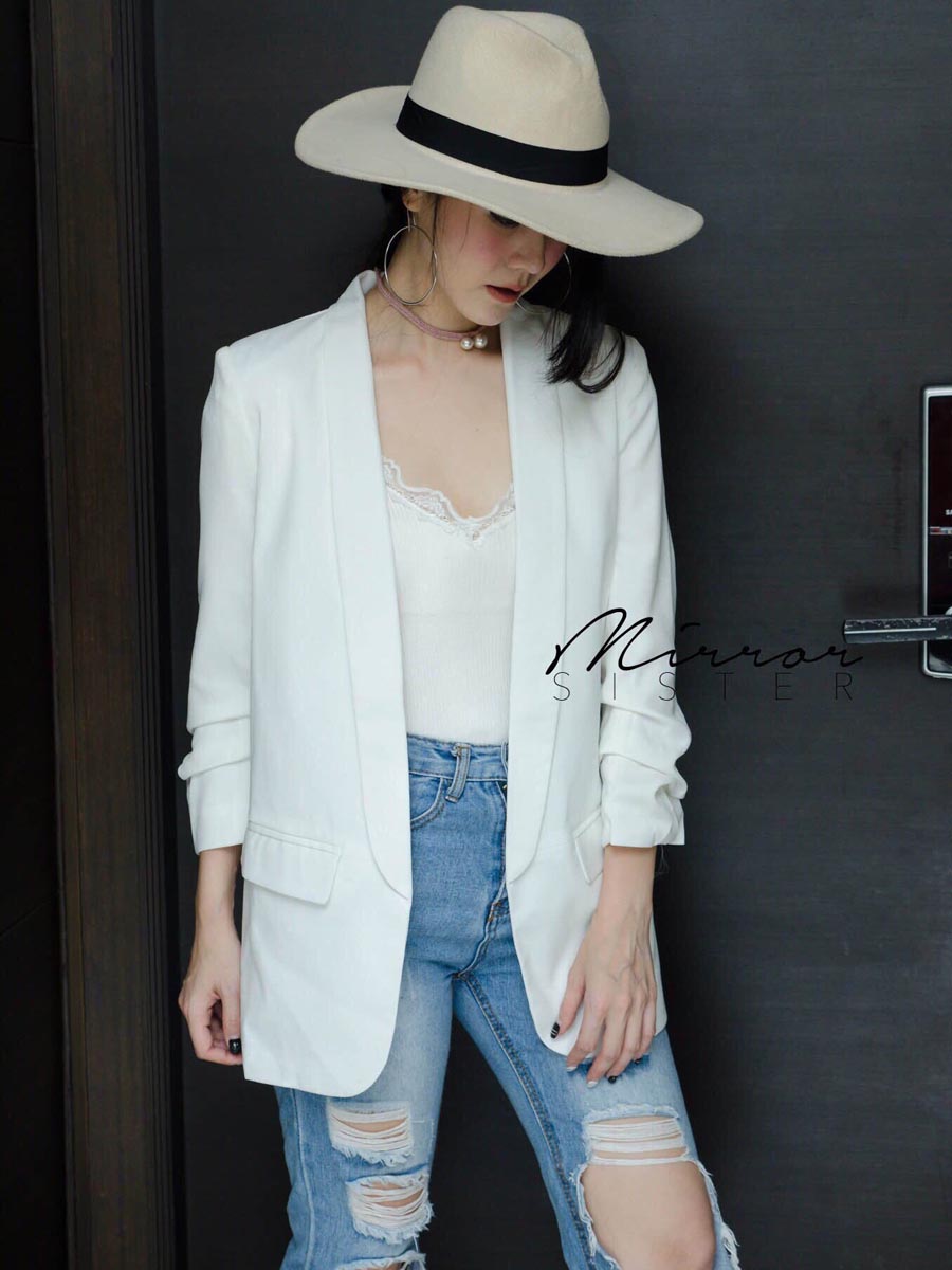 เสื้อผ้าผู้หญิง ZARA-CREPE-BLAZER-9