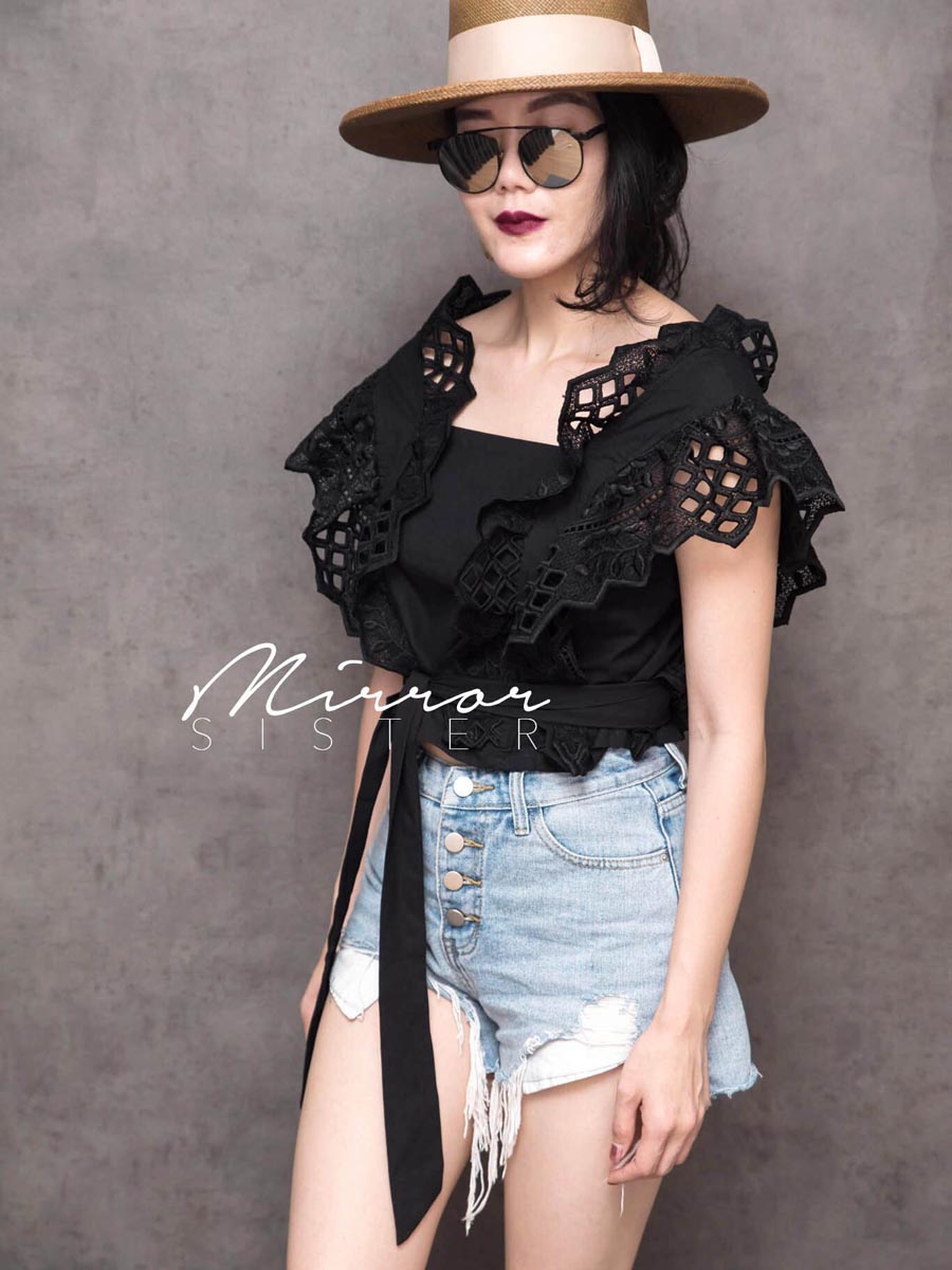 เสื้อผ้าผู้หญิง ZoMiMi-fRiLLed-LaCe-BLoUSE-6