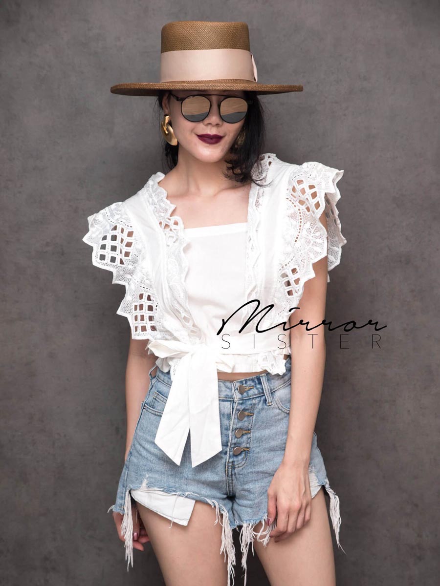 เสื้อผ้าผู้หญิง ZoMiMi-fRiLLed-LaCe-BLoUSE-9